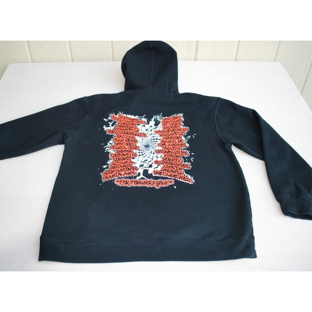 100 Gecs Hoodie 10,000 Gecs Tour Sweatshirt LARGE-Used-Great Shape Size Large - Picture 4 of 16